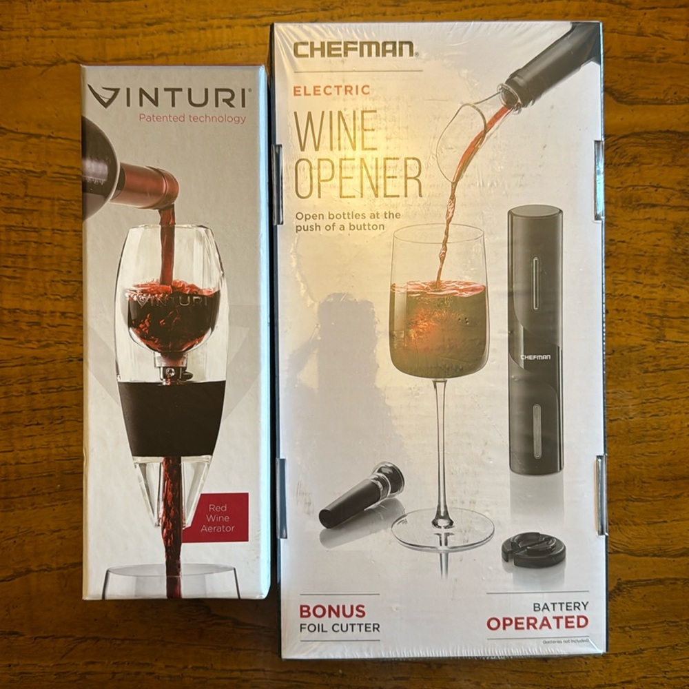 Electric wine opener and aerator new in box